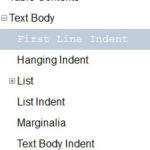 First Line Indent