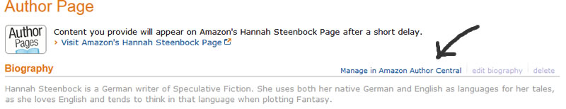 Move on to Amazon Author Central.
(Yes. They really called it that.)